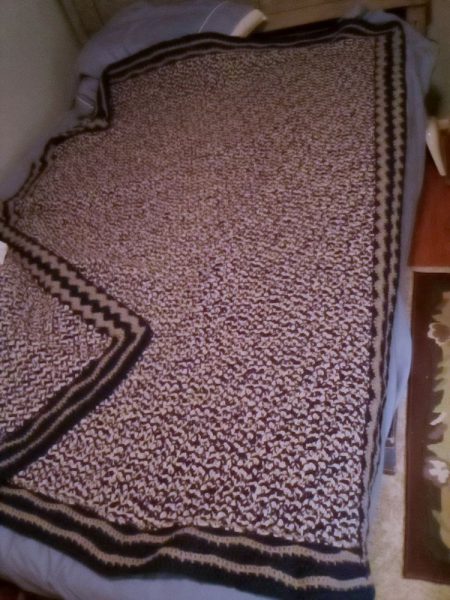 afghan laid flat